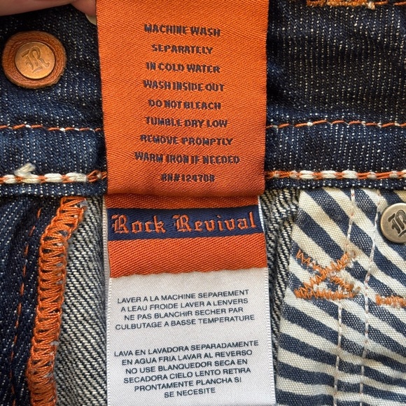 Rock Revival Noelie Jeans 26 Dark WAsh Low Rise - Picture 11 of 13